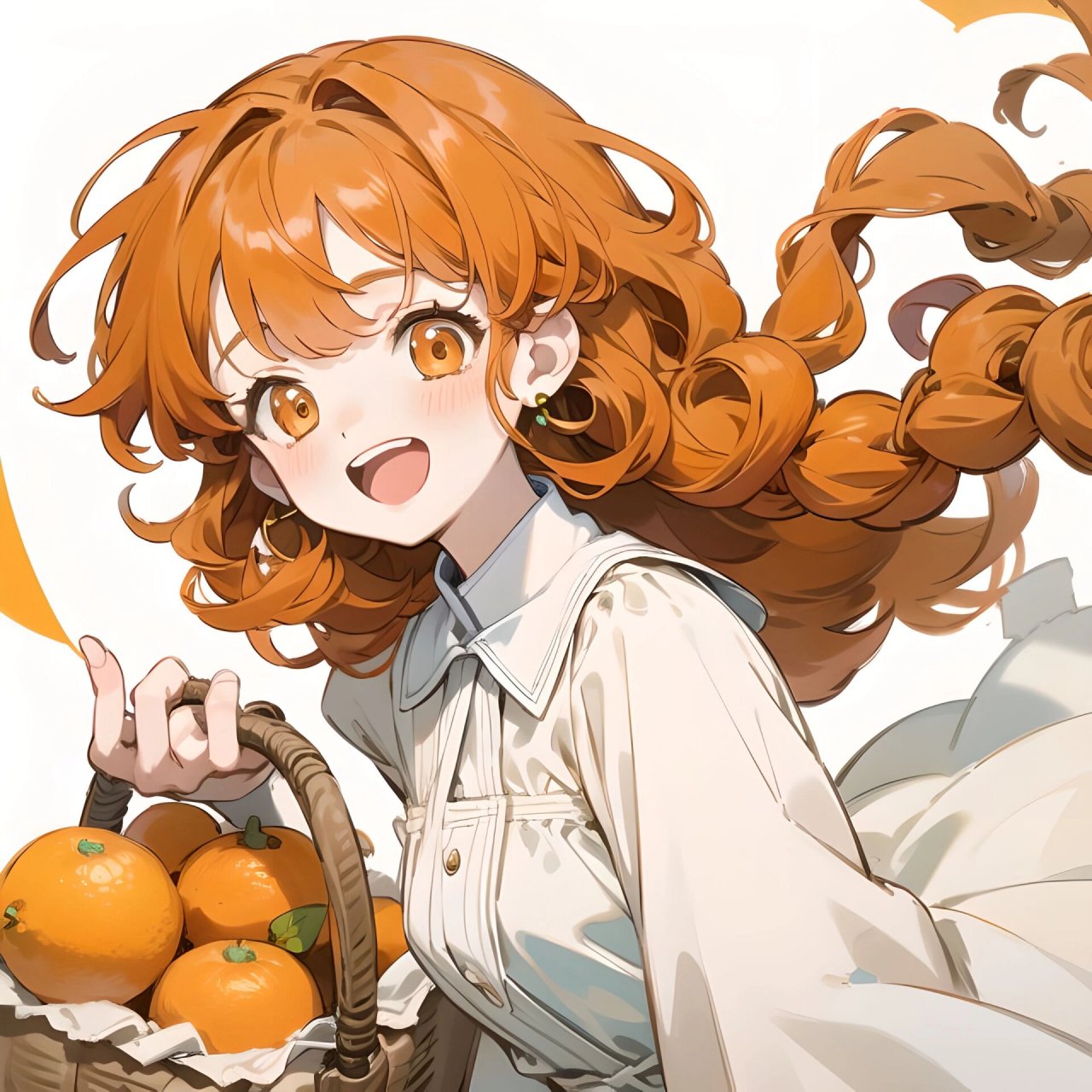 治愈系头像/橙子92女孩/可爱女生头像99