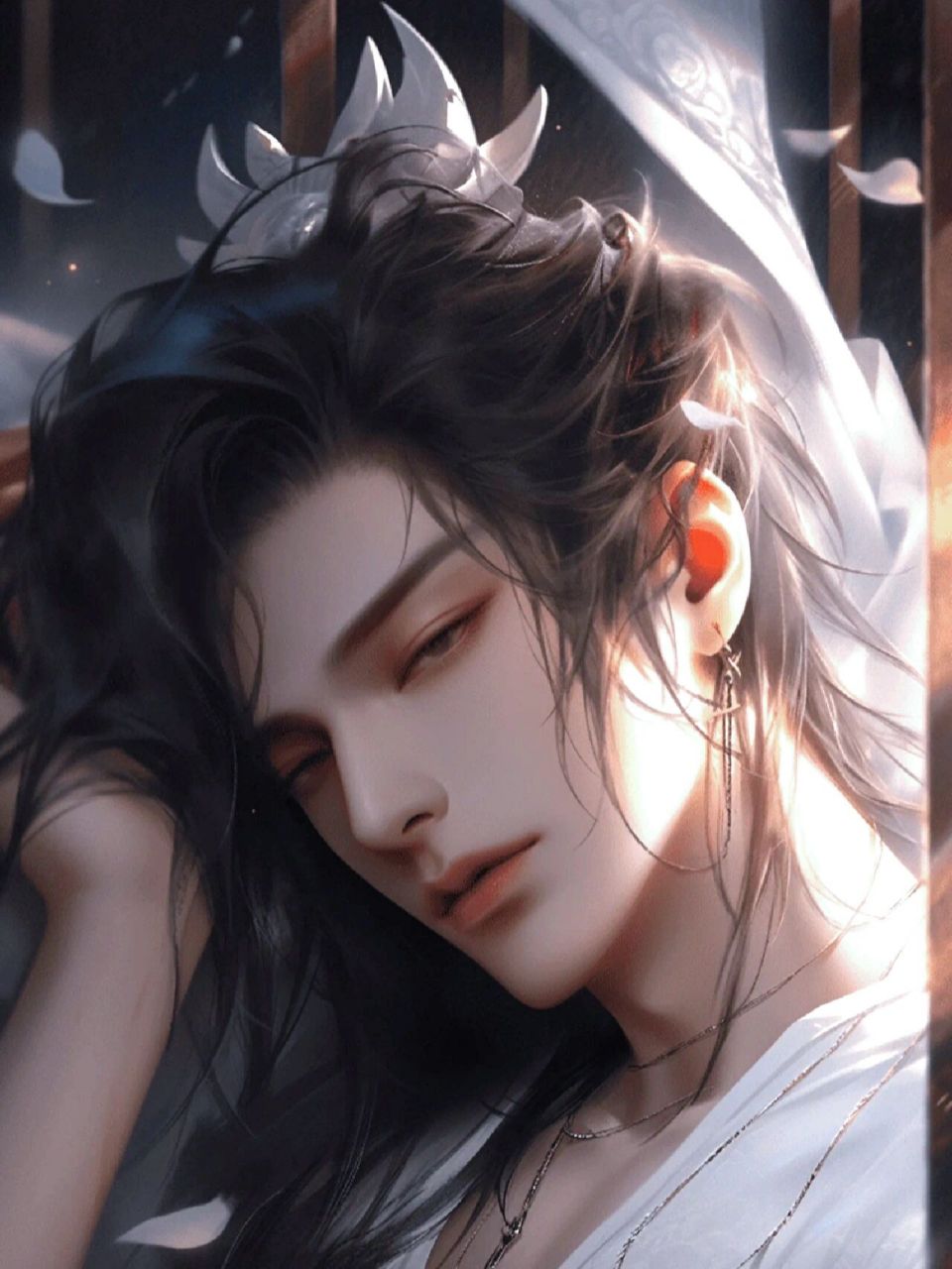 古风美男|纯欲风|男生头像 这是一个名叫慕容浅云的美男子,他是一位