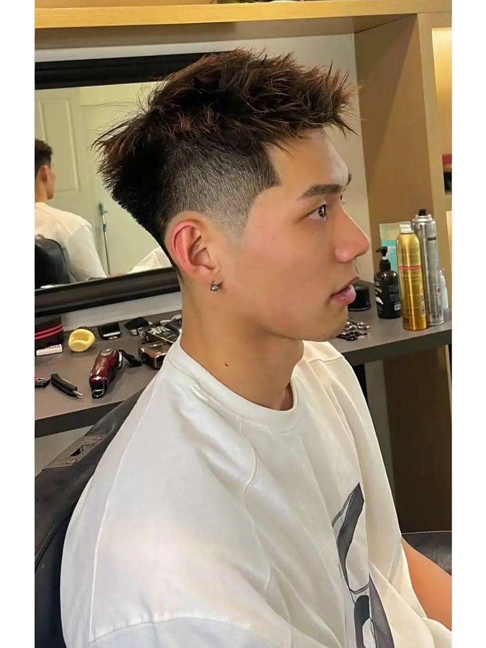 男士干净 清爽发型 前刺发型 摩根前刺 锡纸烫前刺 无敌修饰脸型 发际