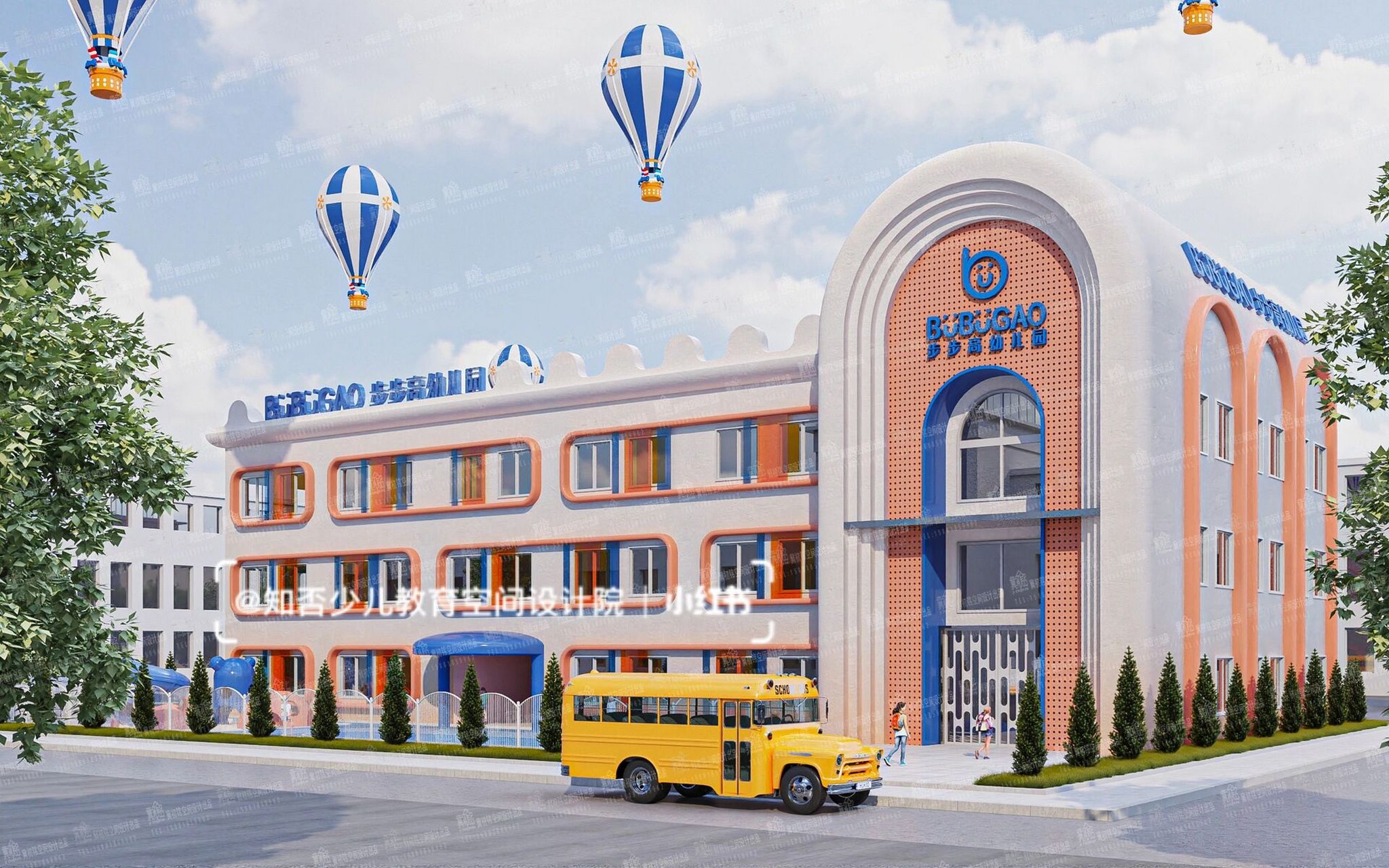 幼儿园建筑外观设计幼儿园装修设计案例分享 幼儿园建筑外观设计 "简"