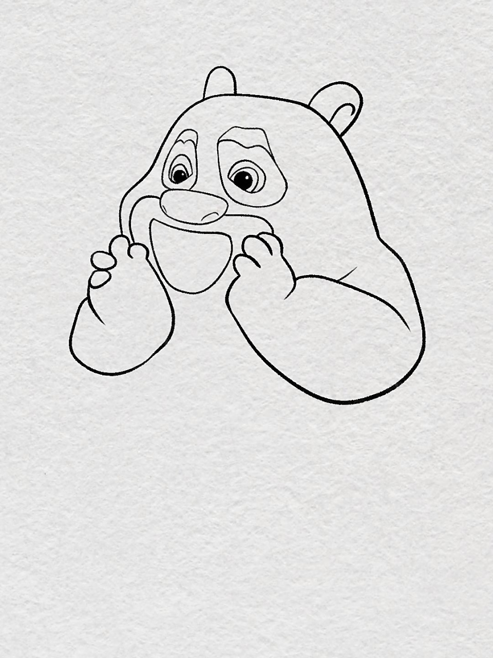 教你画熊出没-熊大