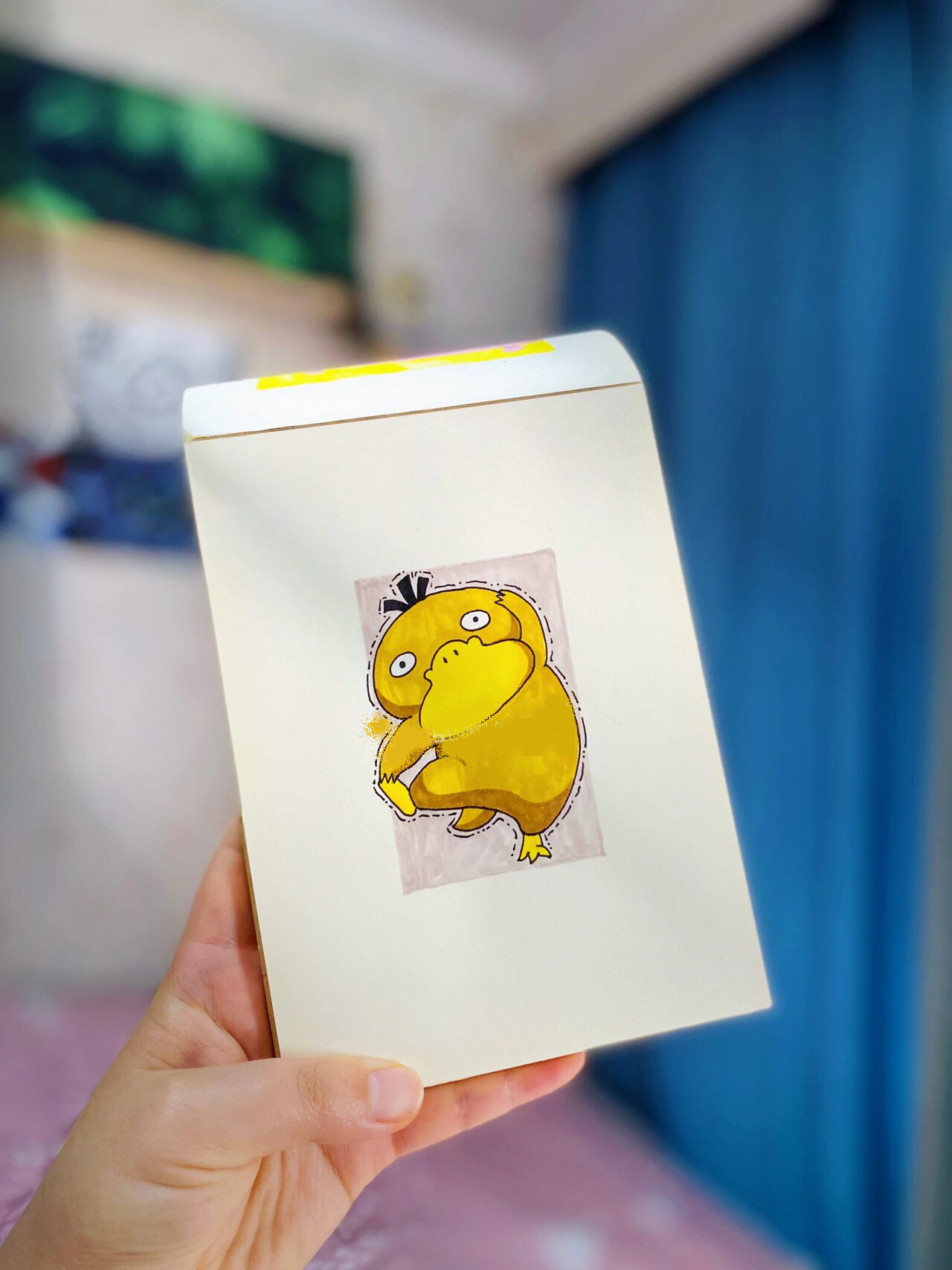 涂鸦画画|马克笔画可达鸭简易教程步骤图