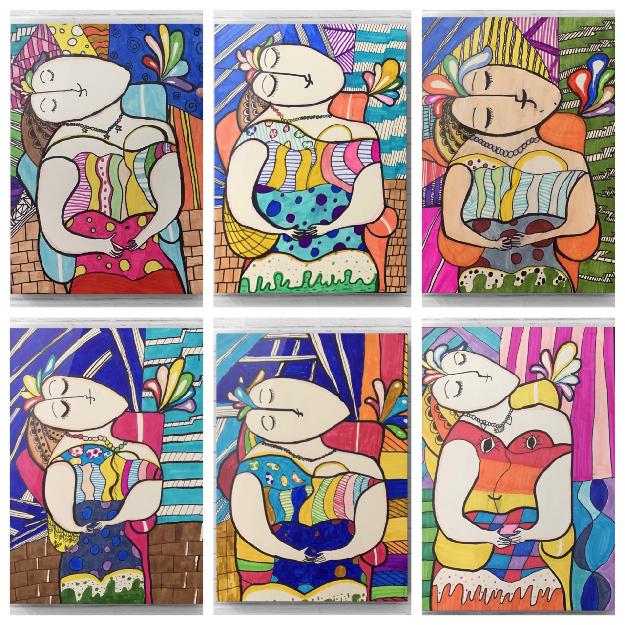 创意美术 8岁以上———《毕加索 ——梦》 儿童画,创意色彩 ,创意