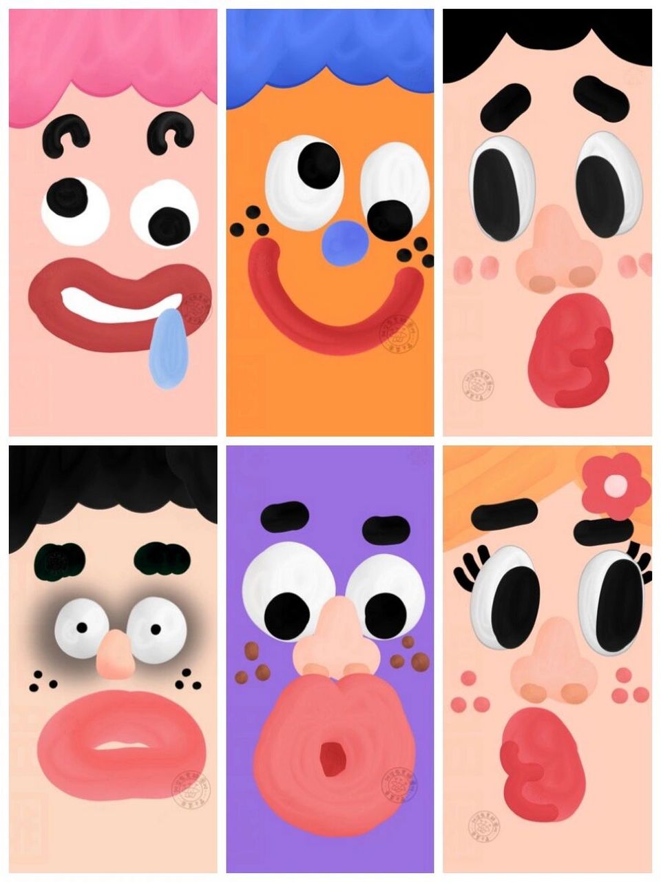 【111/200】原创3d立体感搞怪表情壁纸 049069♀15作者:没有