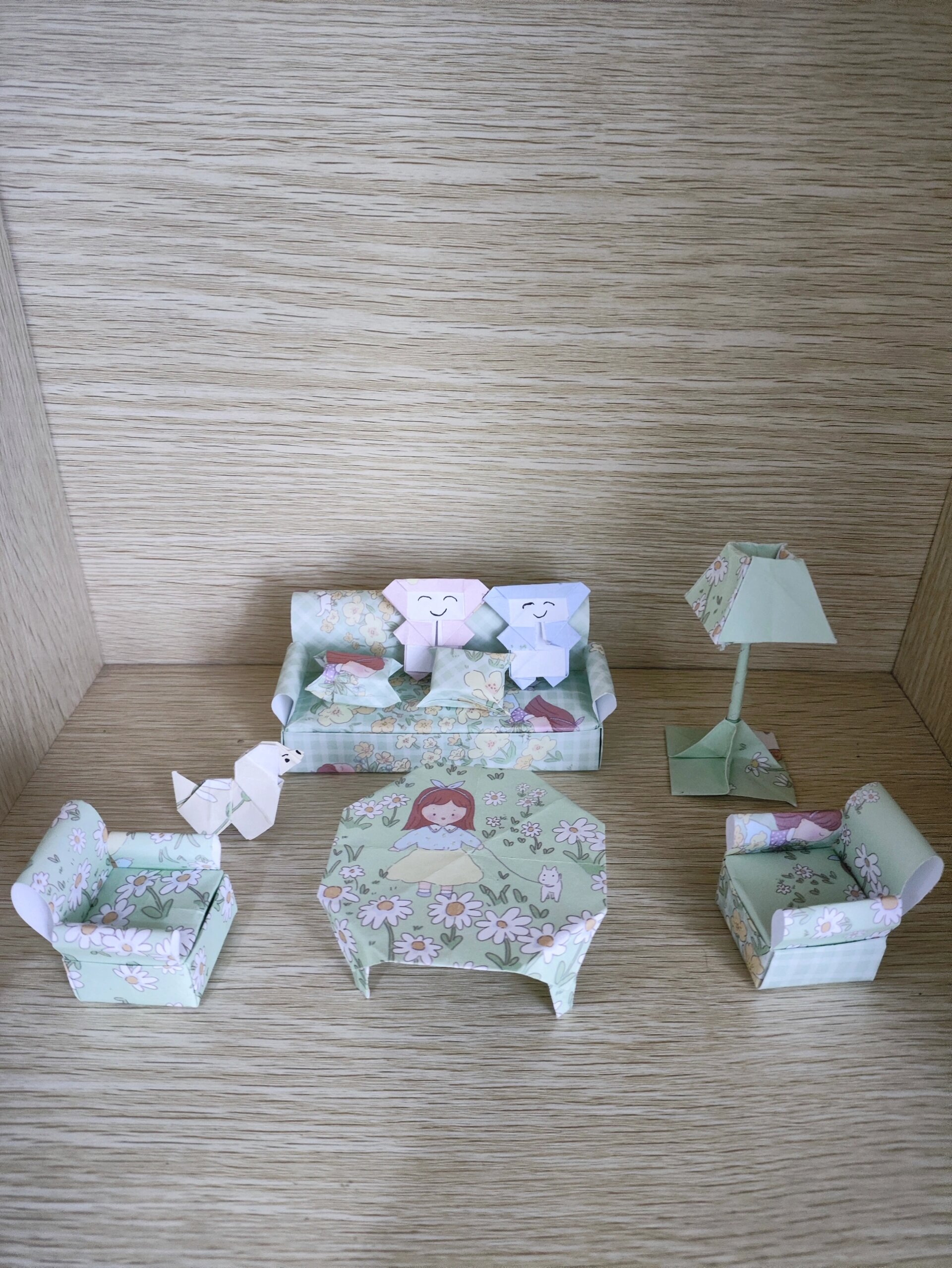 每日一手工|迷你家具折纸