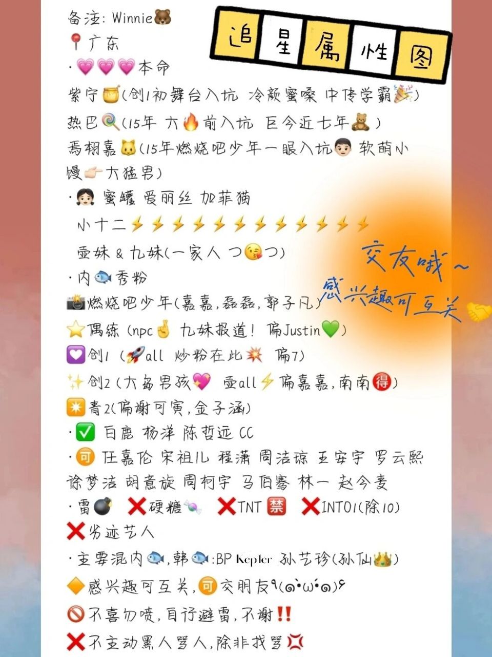 追星属性图~交友哦ε(*11ω11)_/19:11