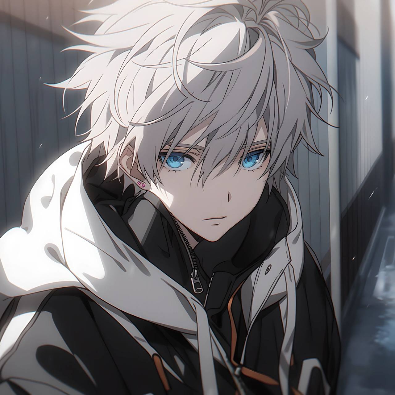 5250白发蓝瞳动漫头像5250 白毛控集合!