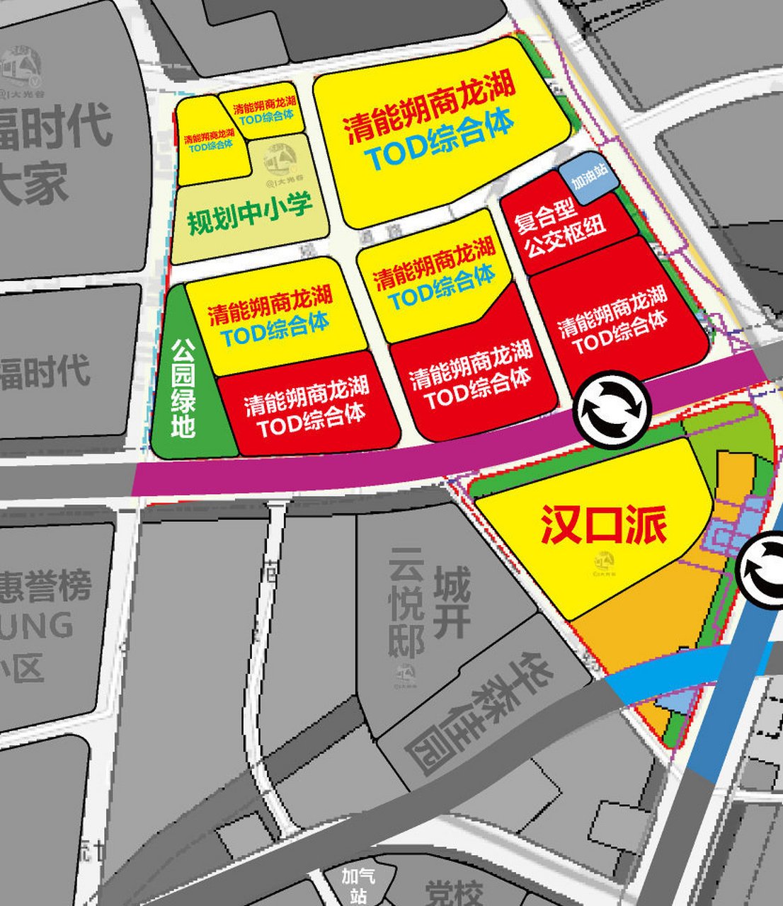 武汉新荣tod天街综合体项目由龙湖清能天曜项目配建,2022年5月开工