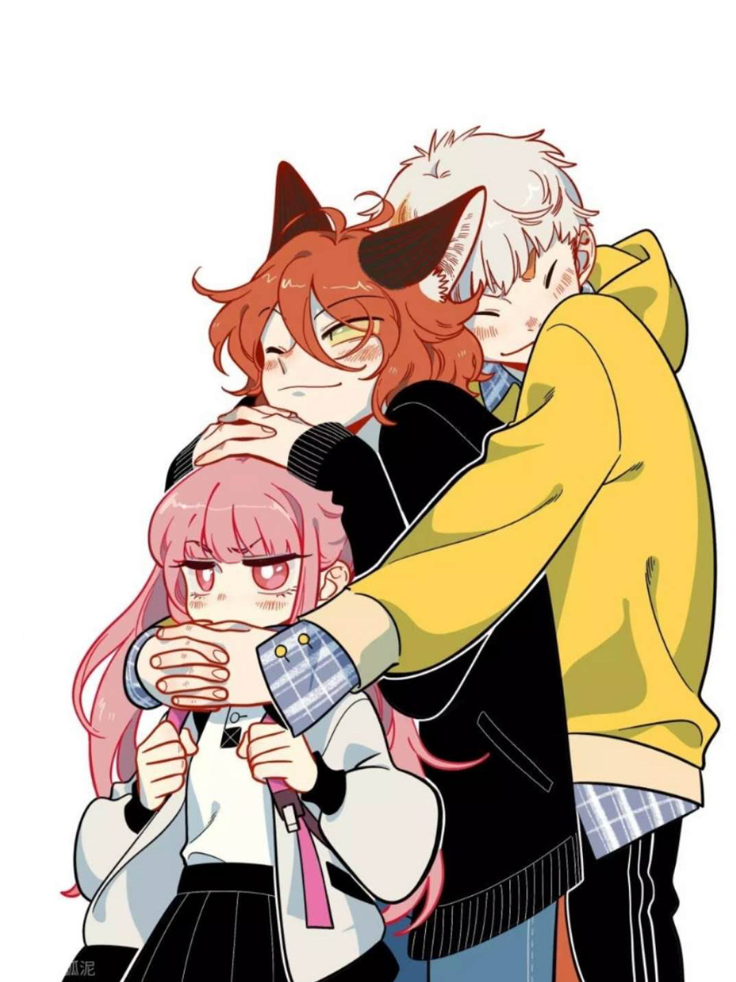 多人临摹漫画废柴狐阿桔 第4张 废柴狐阿桔 绘画工具:touch牌马克笔