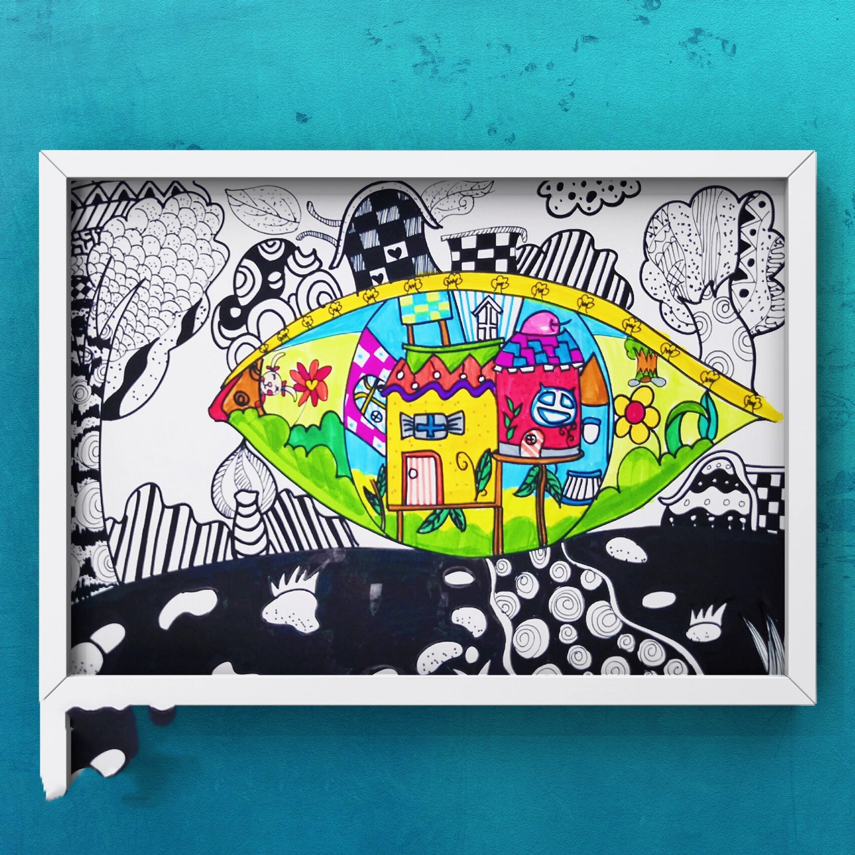 少儿创意美术《眼睛》5～7岁98