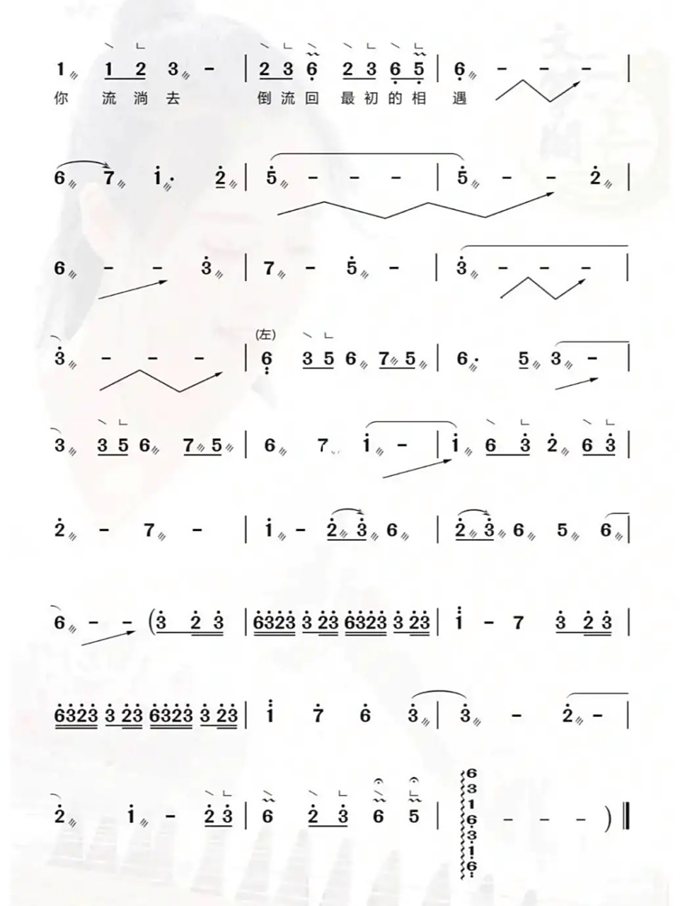 大鱼古筝简谱      有不会的可以在评论里告诉我哦喜欢就点个赞吧!