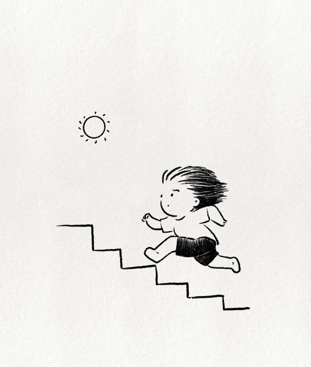 超可爱简笔画教程:不要停止奔跑9369♀15 不要停止奔跑 前路