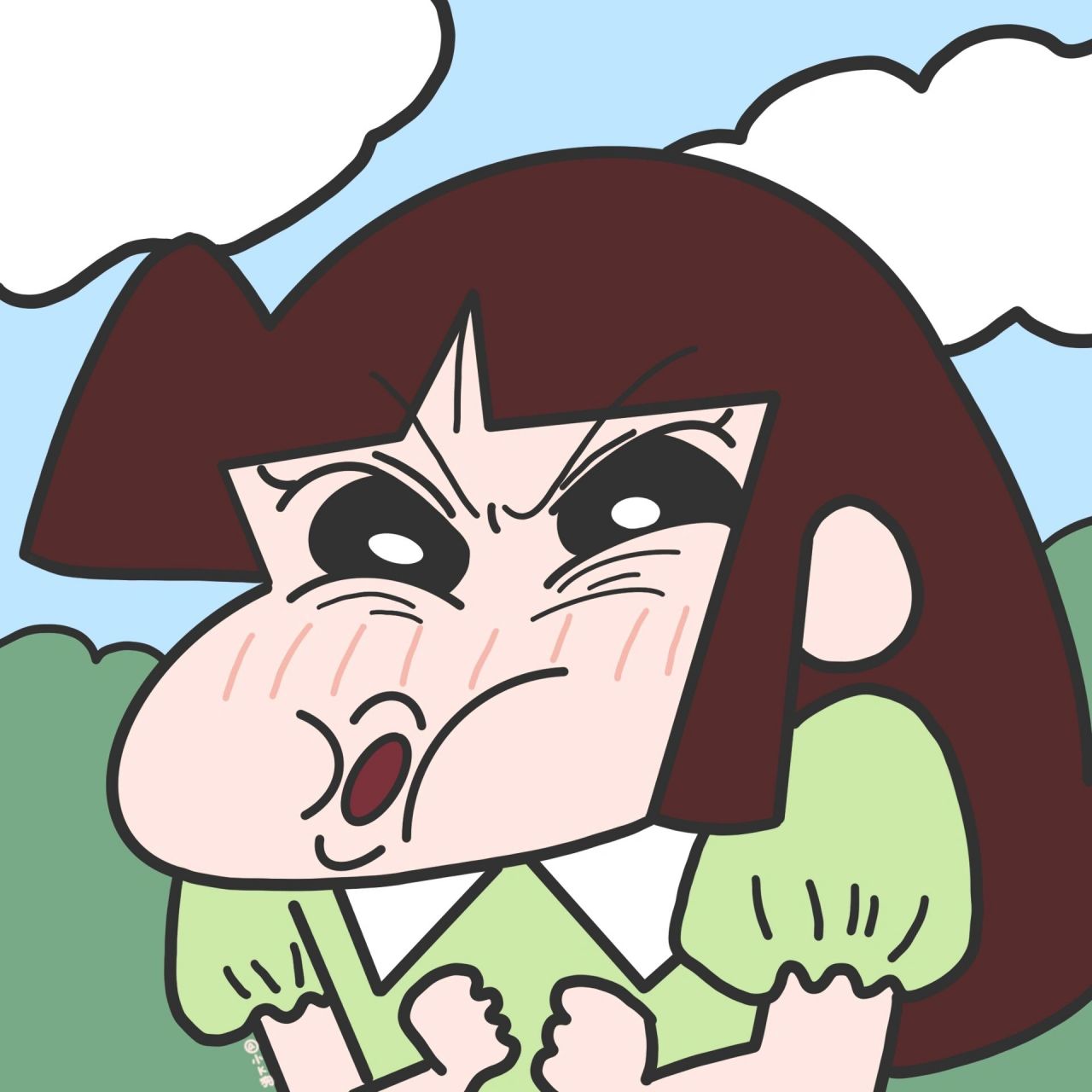 86615绘画记录 妮妮和小爱闺蜜头像 哇!