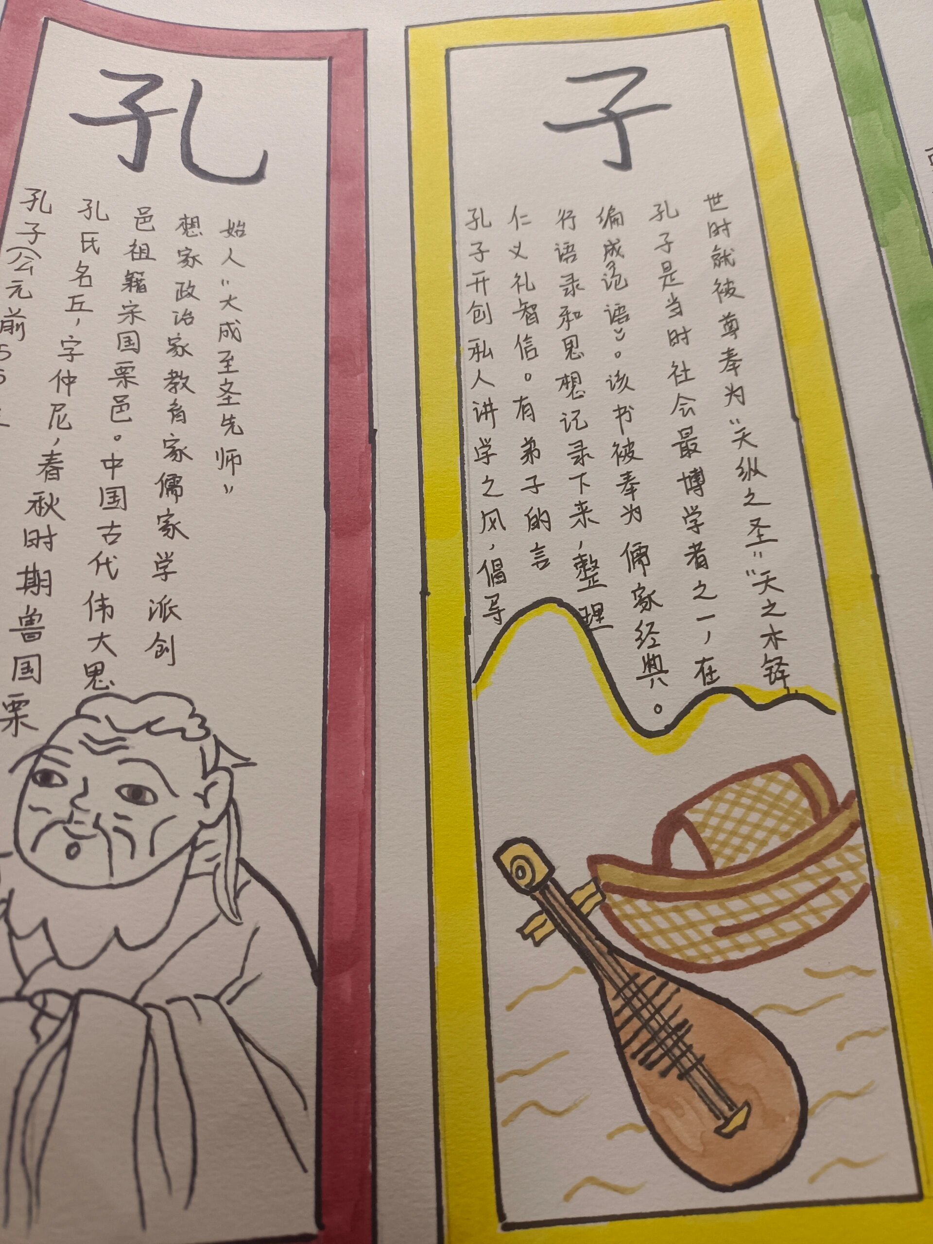 孔子诞辰手抄报