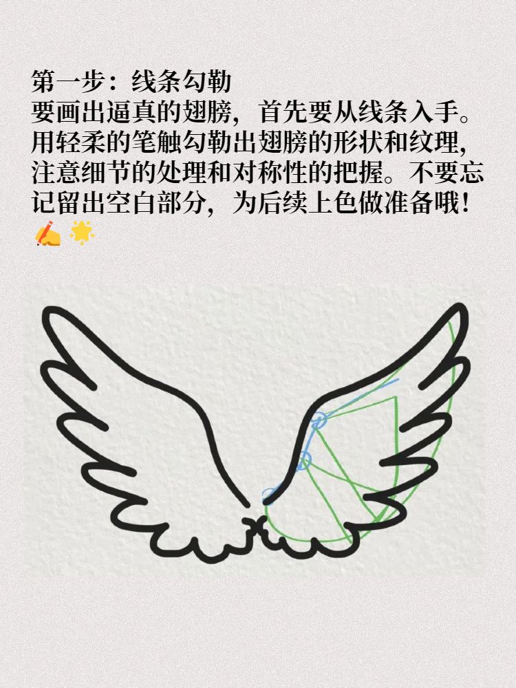 翅膀怎么画