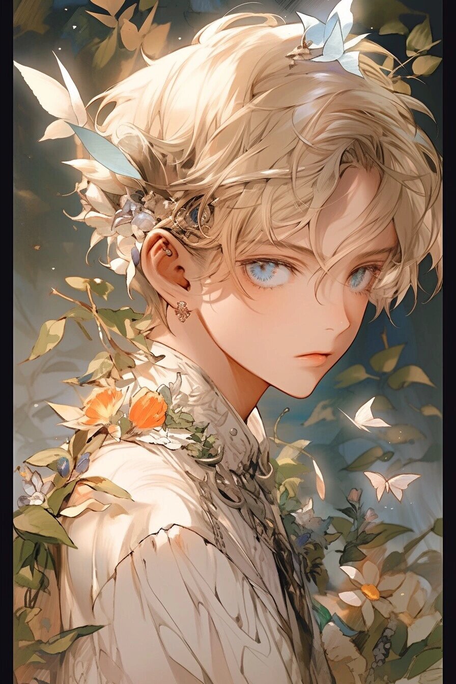 精灵男孩头像壁纸ai绘画