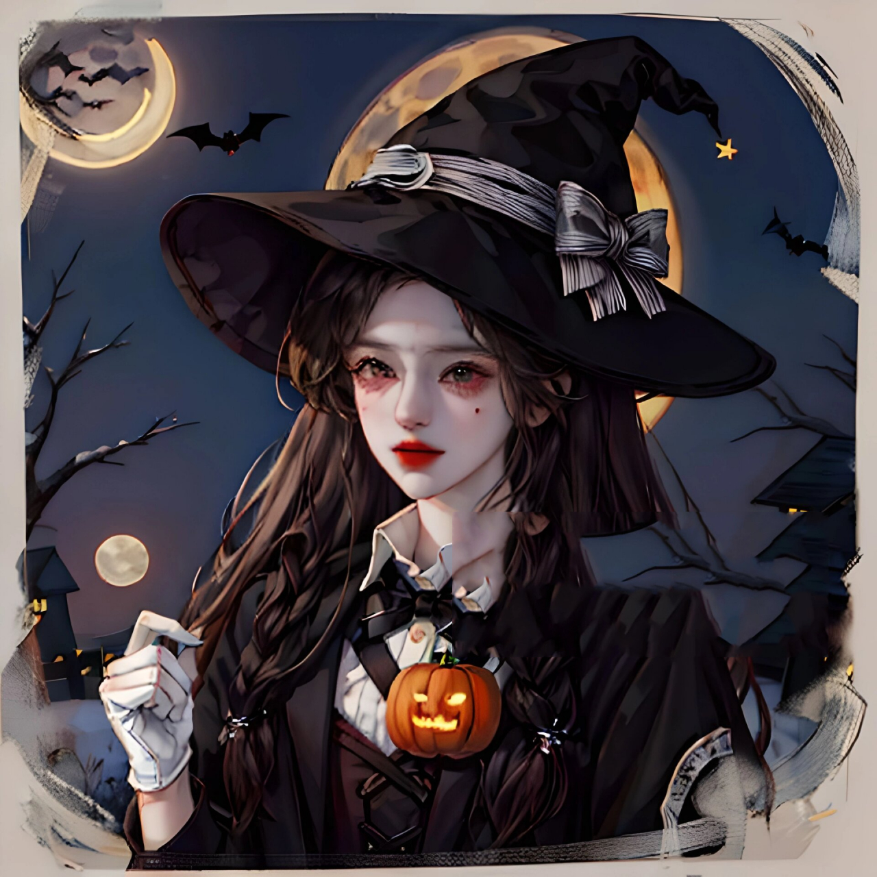 公主请换头像|万圣节女巫第二弹|闺蜜头像 万圣节女巫头像第二弹 可做