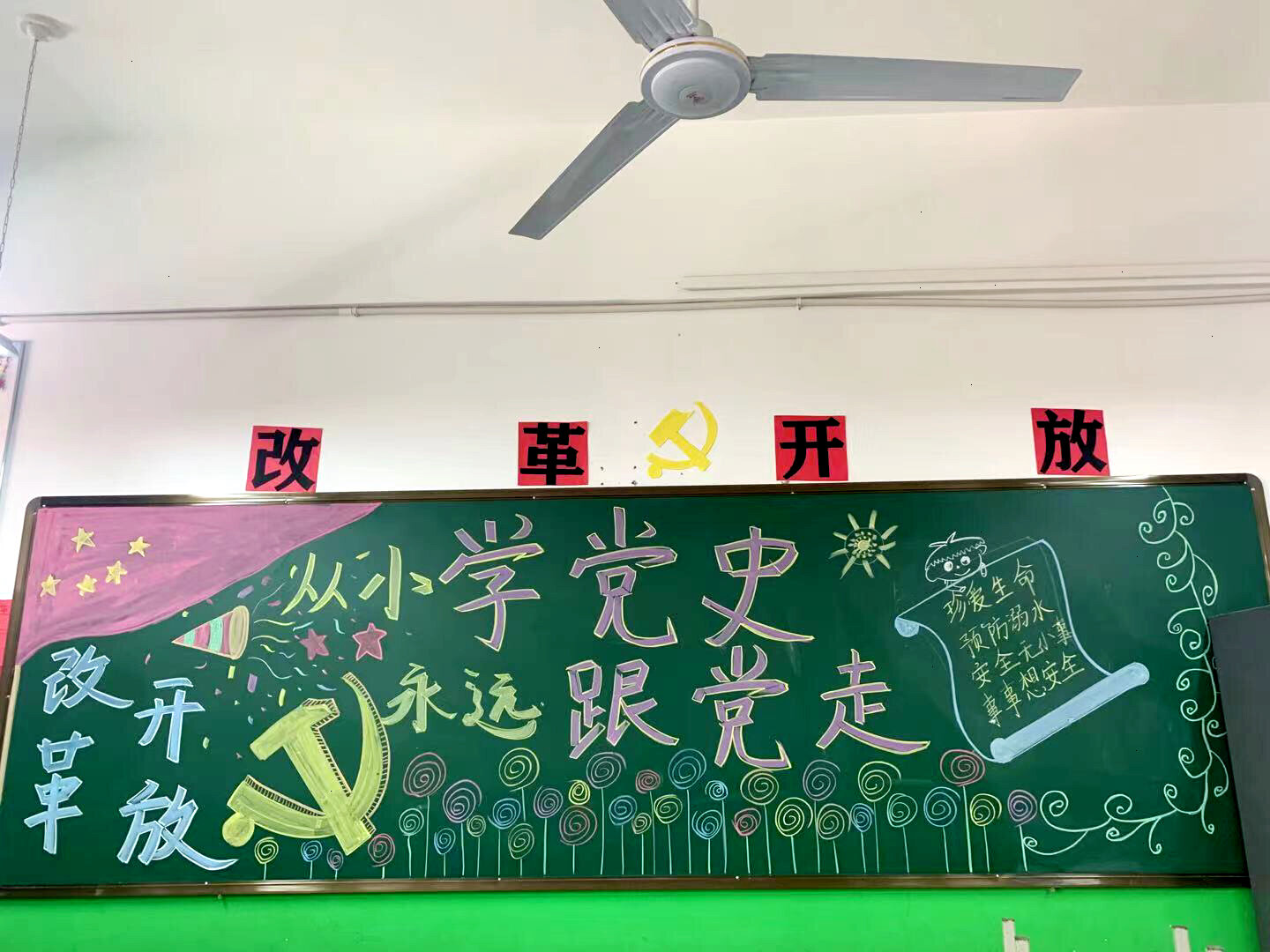 小学党史教育黑板报