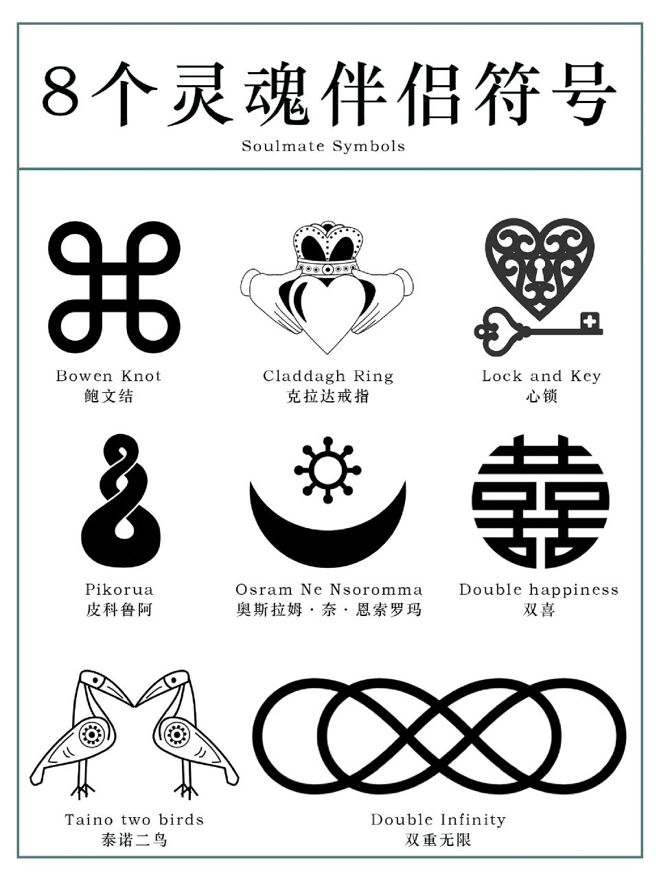 8个代表灵魂伴侣符号,你最喜欢哪个?
