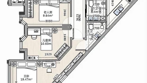奇葩户型:介绍了七种独特设计的房型,包括小恐龙户型,跑道户型,火车