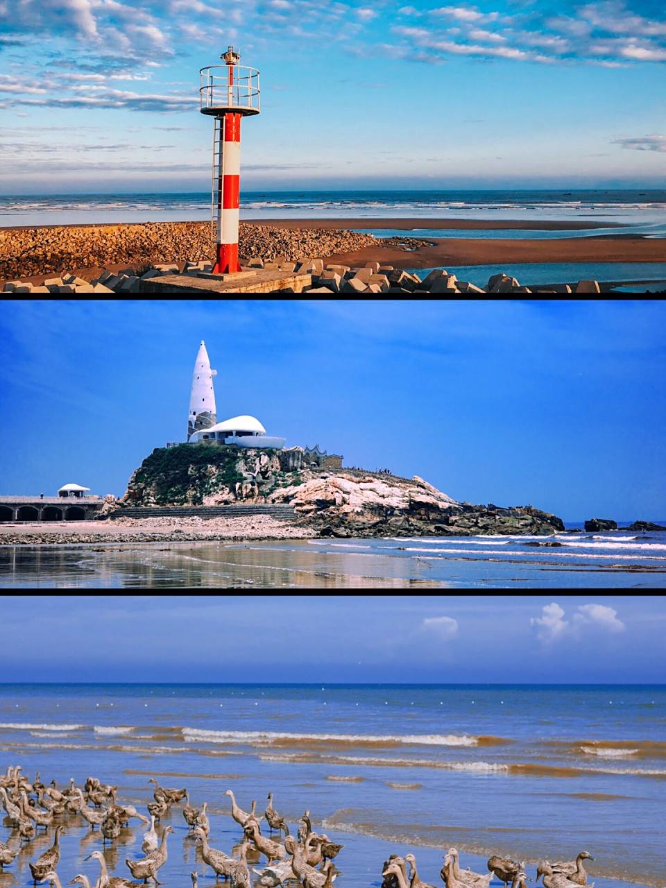 长乐海边一日游攻略,下沙的海螺塔回来了!