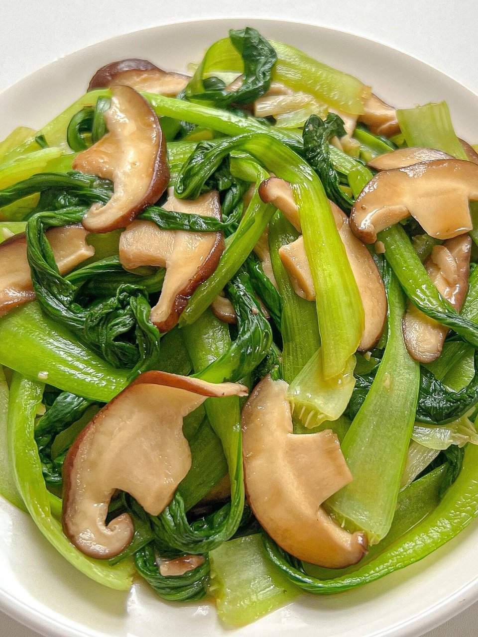 香菇油菜|100道减脂餐79|比肉还好吃的炒菜 低脂低卡低热量 有没有