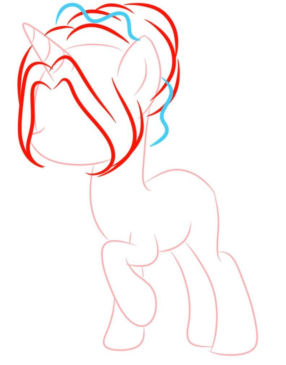 小马自设发型参考