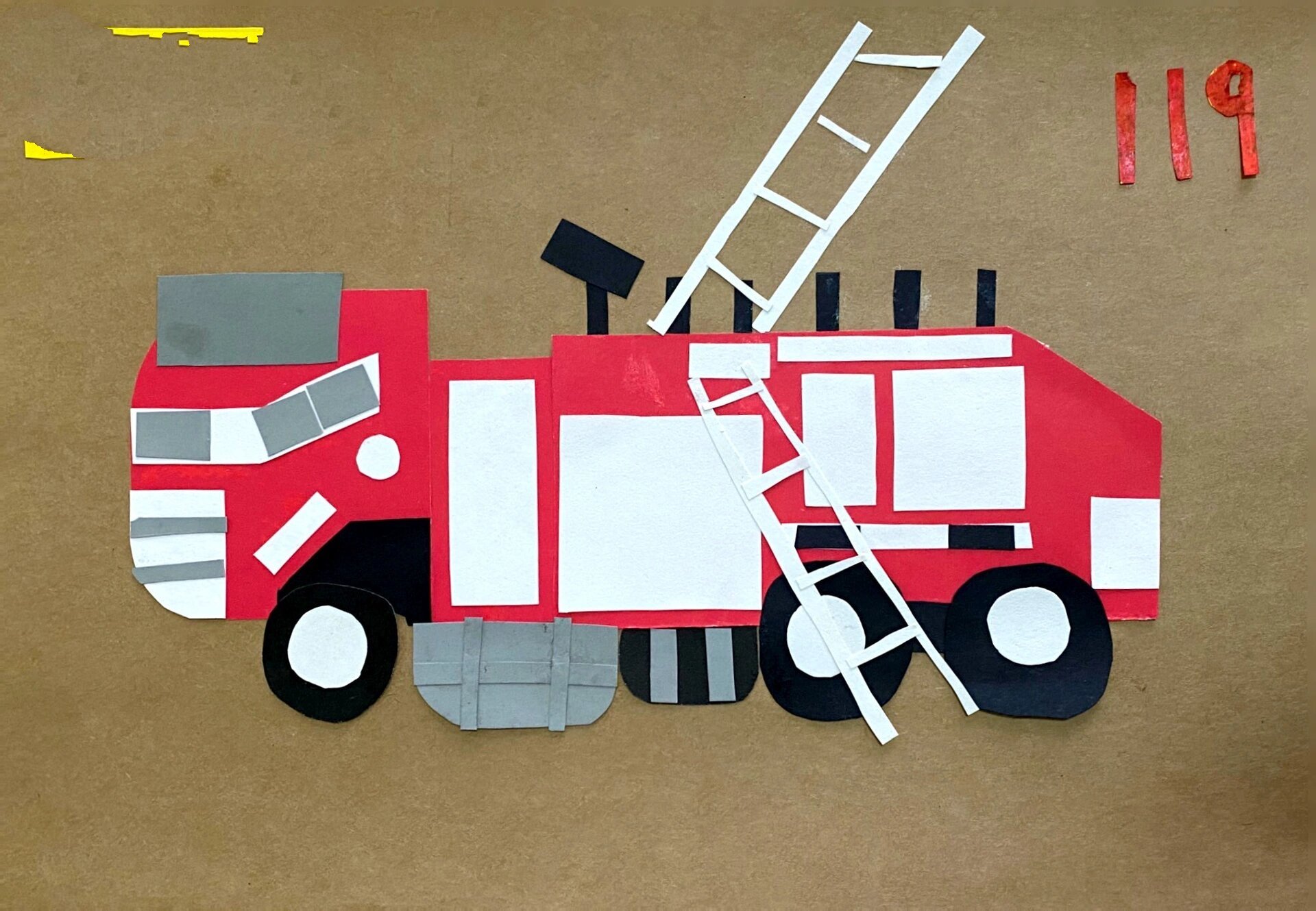 剪贴画《消防车车》