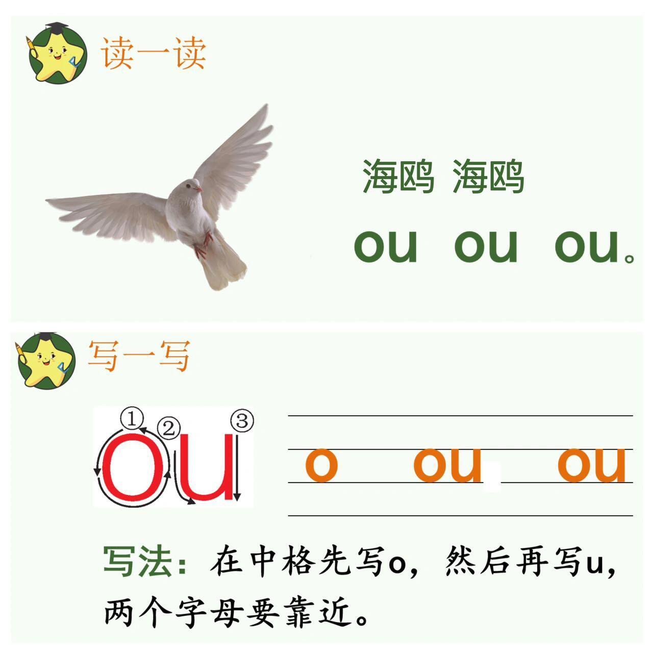 拼音第十三课--复韵母 ao ou iu 7515 96拼音复韵母学习内容: 1