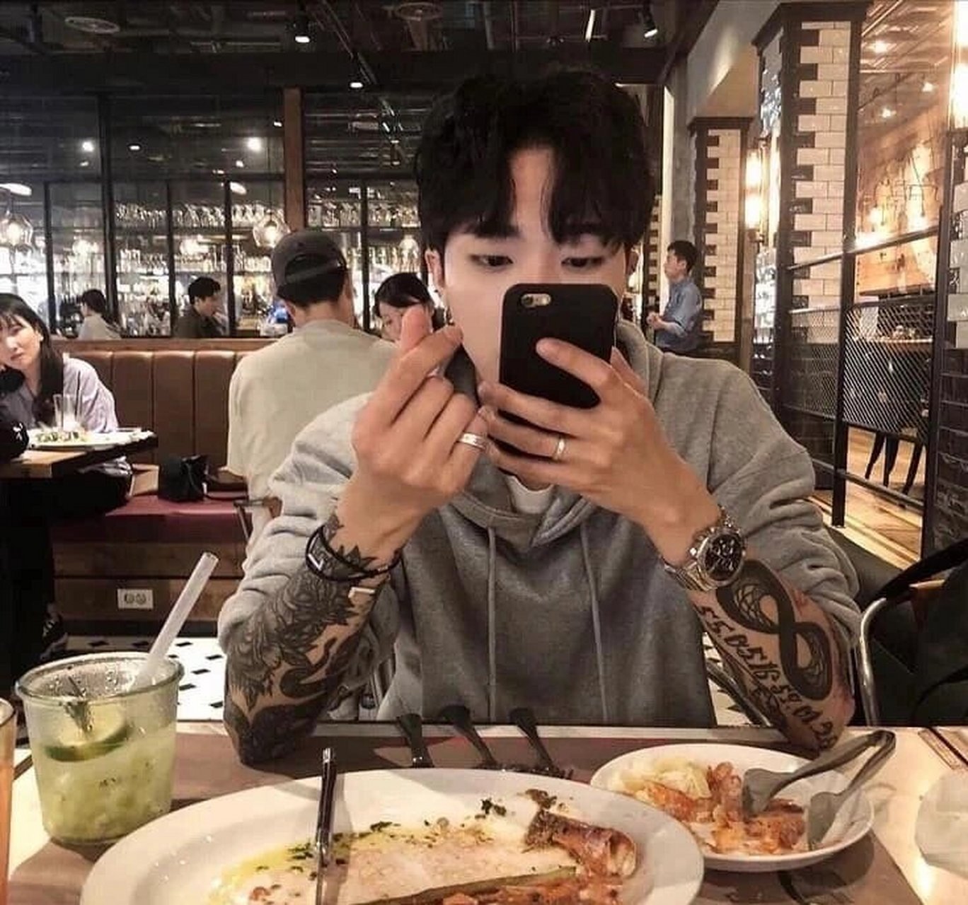 快发给你男友看,男生花臂纹身有多帅!素材  男生花臂纹身图案素材合集
