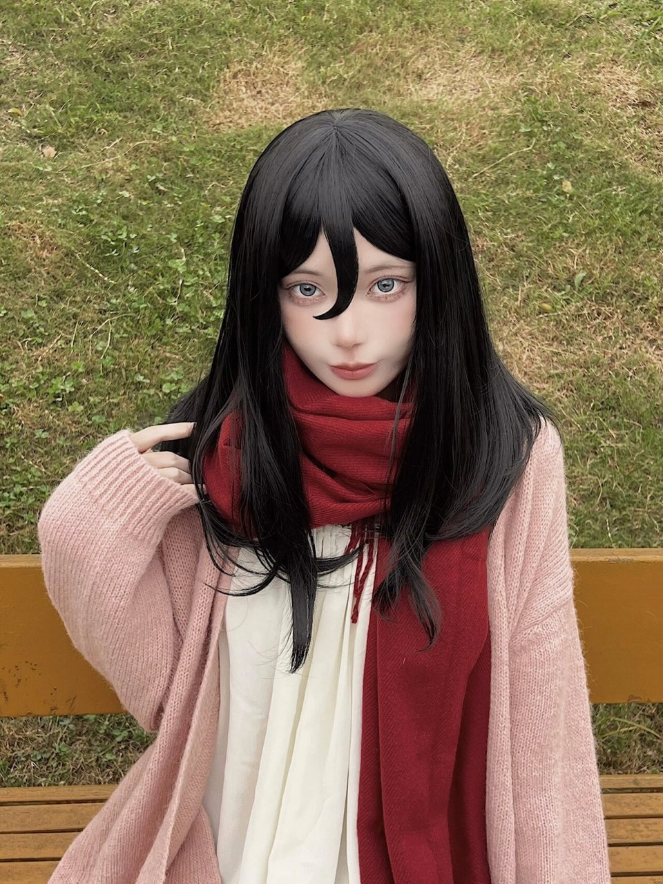 三笠の幼年01 私服搭配的三笠cos 进击の巨人