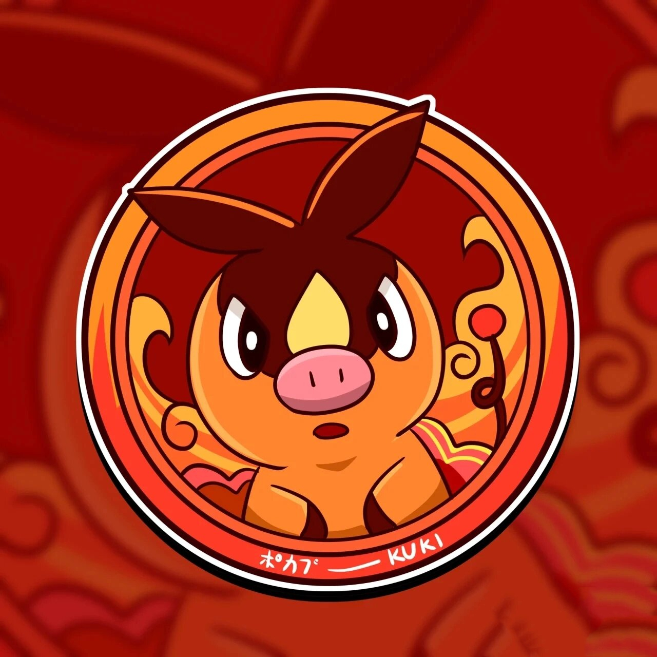 宝可梦火系御三家头像