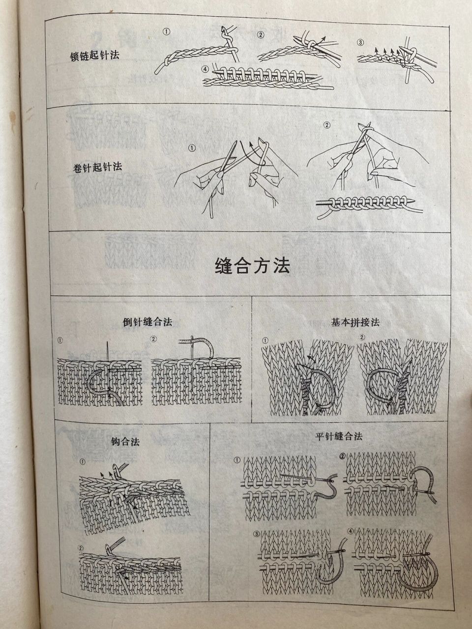 斜针织法与图解图片