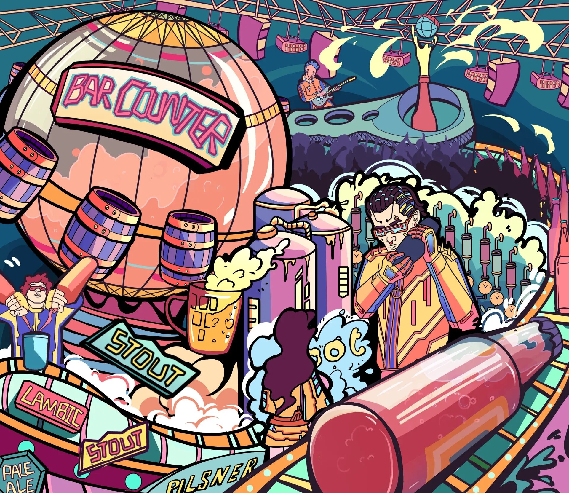 深圳|美漫风涂鸦墙绘插画设计项目分享