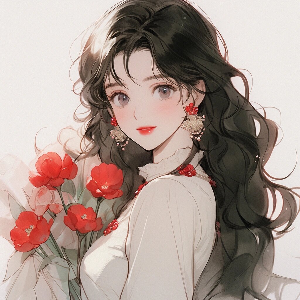 【头像】美到心坎的鲜花98少女头像78 复古又温柔的小姐姐头像