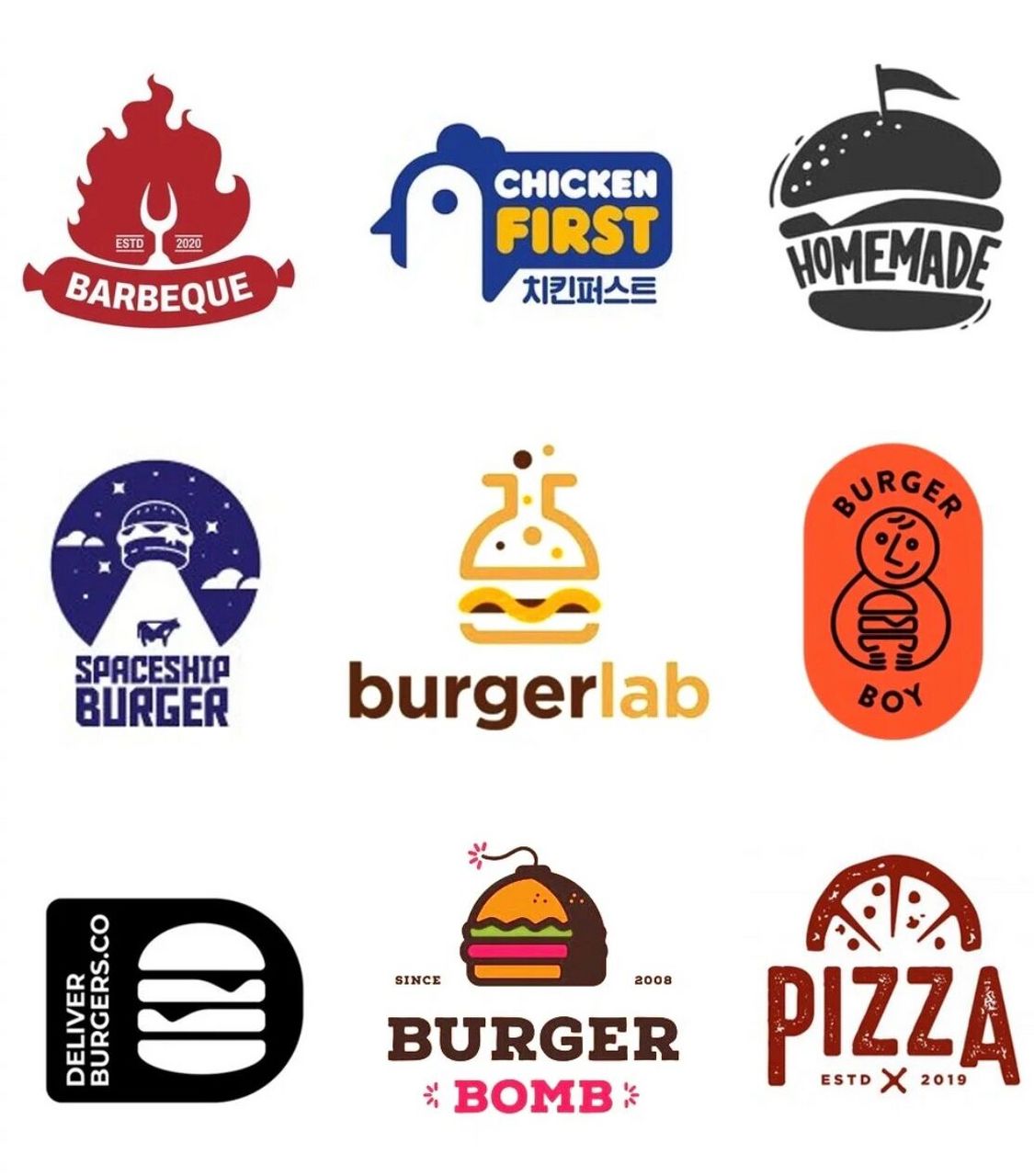 快餐食品元素logo设计|灵感分享 - 99hi,灵感捕获者们!这里是micu.