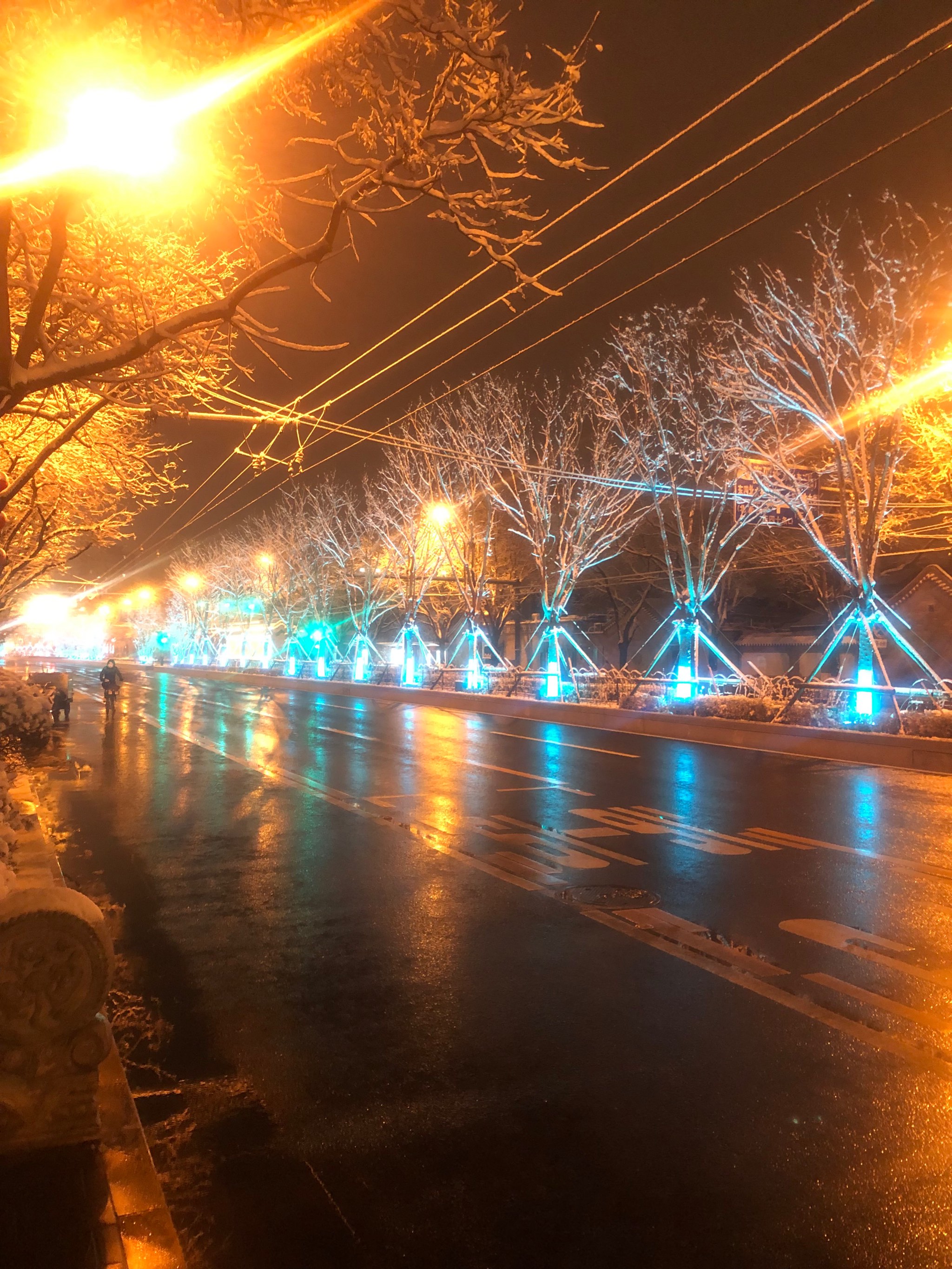 冬季夜景图片真实图片图片