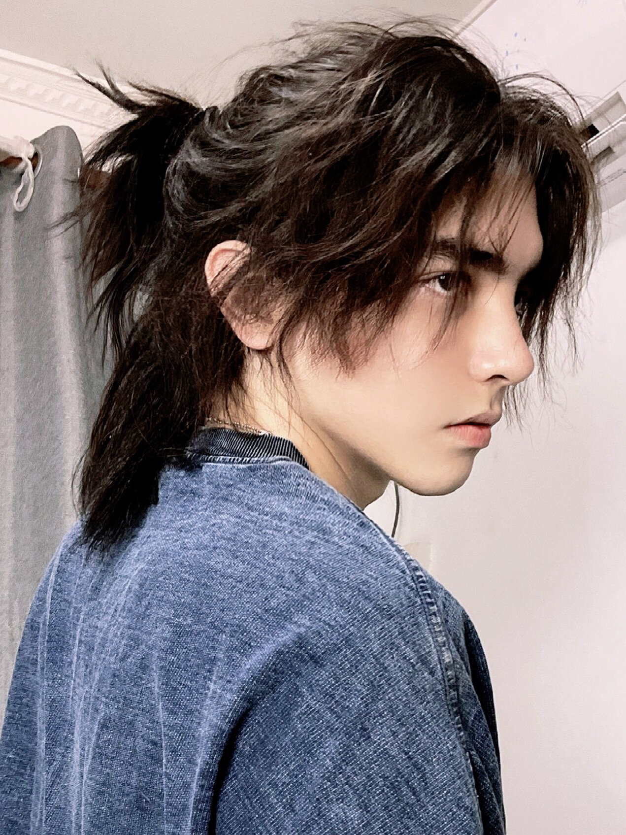 杭州男生氛围感发型扎发武士头杭州男士发型