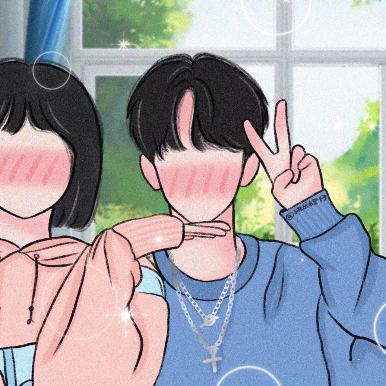 闺蜜情侣三人头像来咯!