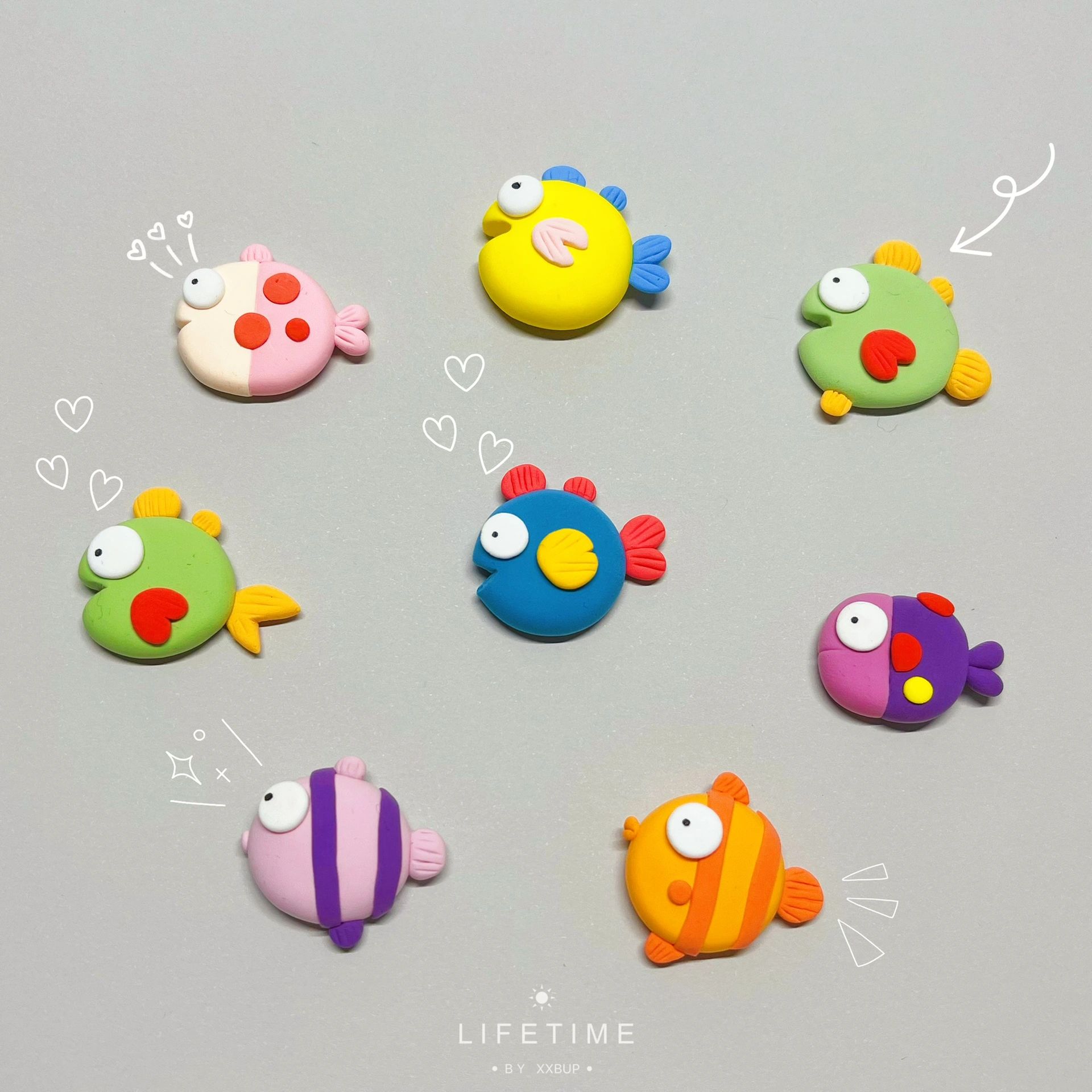 粘土鱼|粘土手工|亲子手工|海洋世界卫