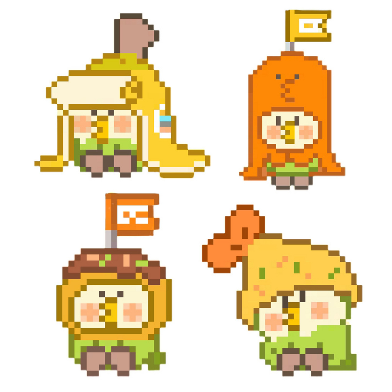 拼豆图纸|小鹦鹉bebe(第三弹) 你最喜欢哪一个!