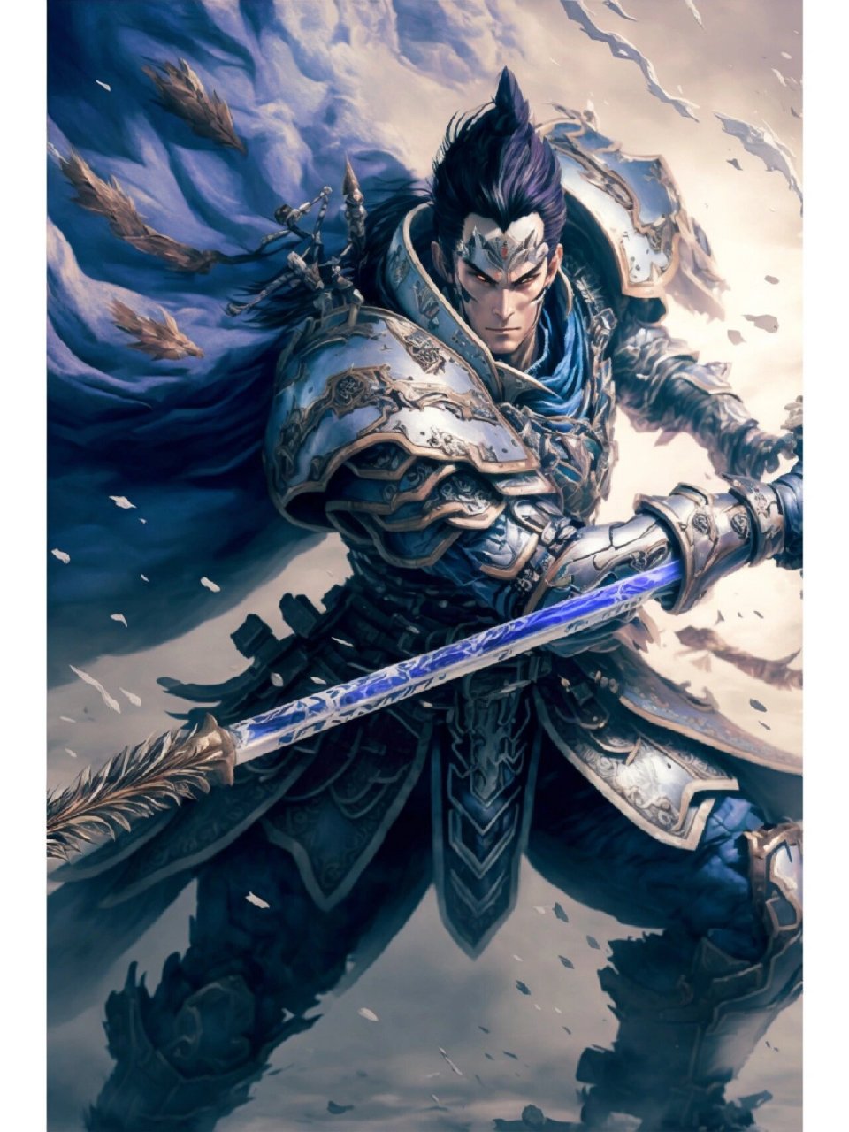 【ai绘画】异界赵云 赵云来到未来机甲,一样的战神.