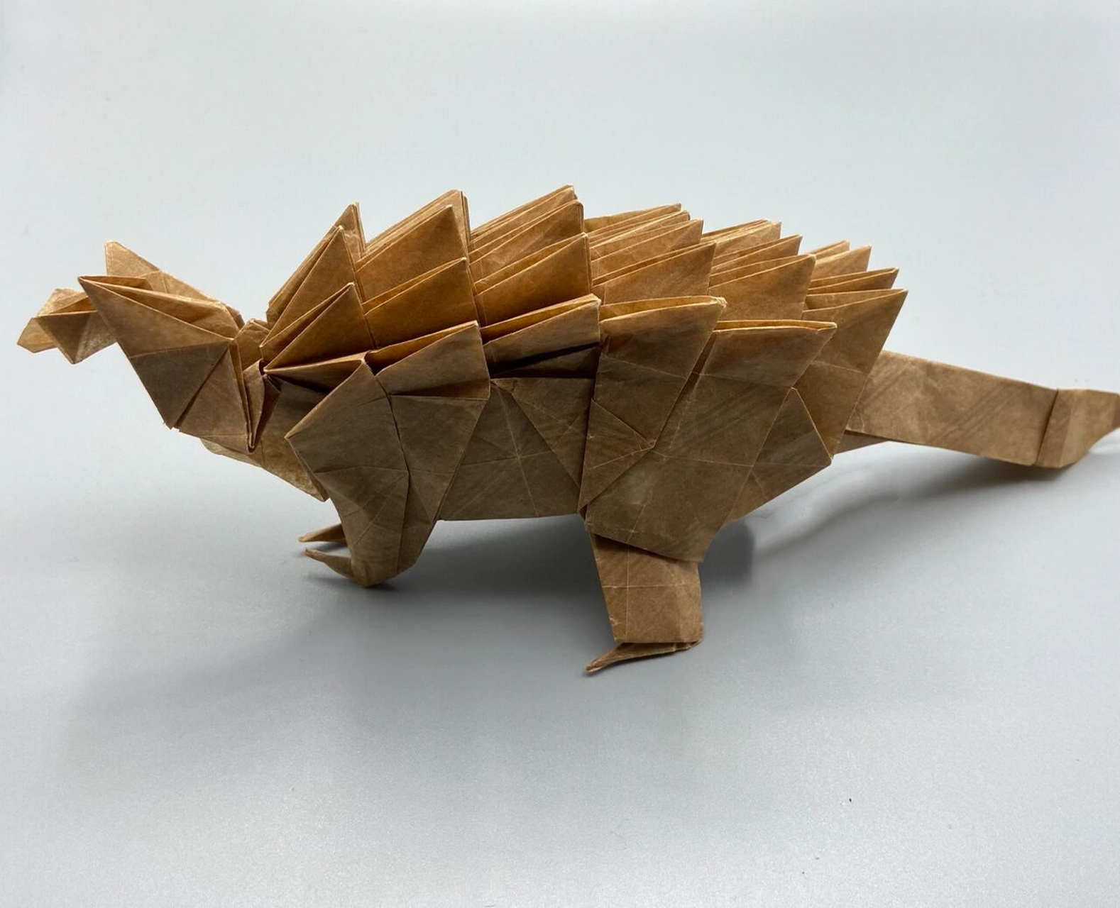 折纸|甲龙 ankylosaurus 设计:tetsuya gotani 手工:胃痛小圆 规格:50