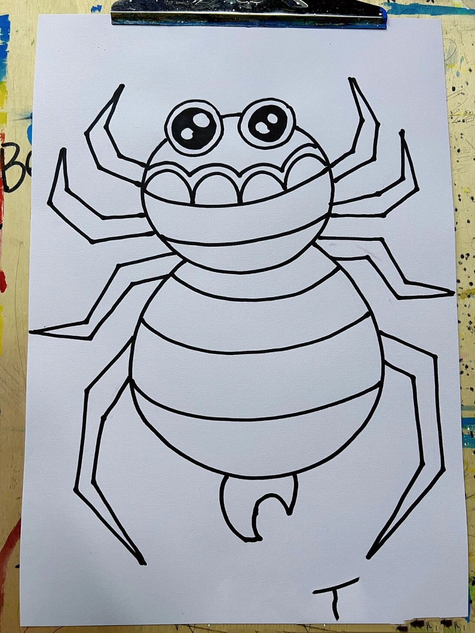 创意儿童画——黑白线描装饰画no.