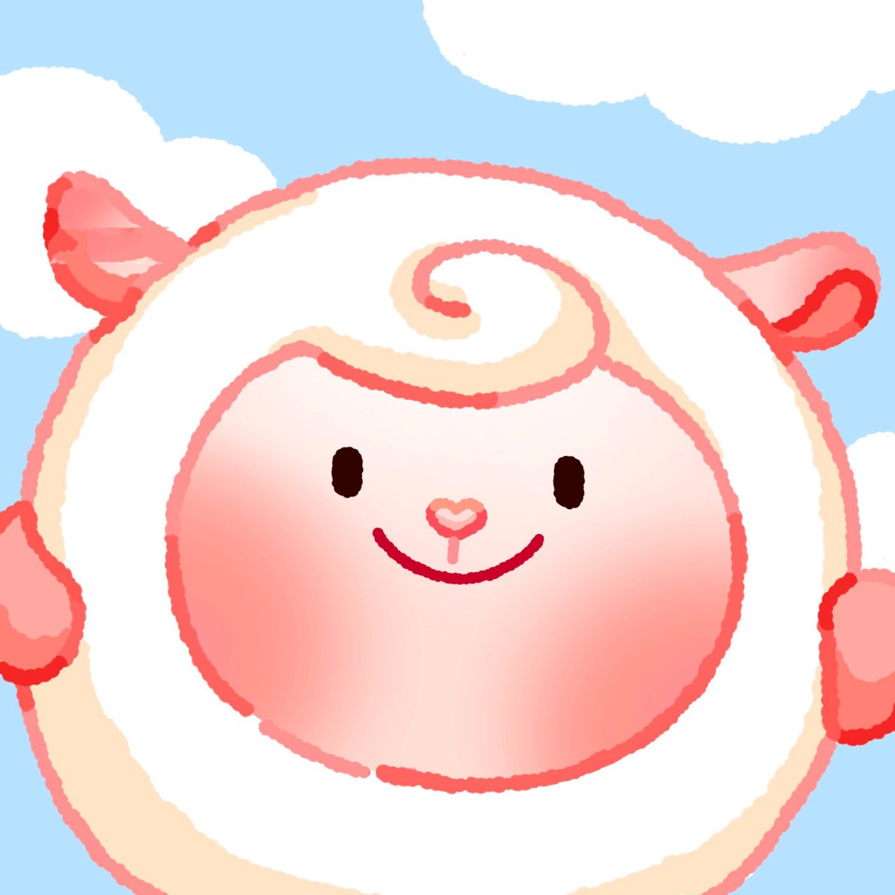 蛋仔头像|dongdong羊② 谁能拒绝一只圆滚滚毛茸茸的小羊呢 投稿小羊