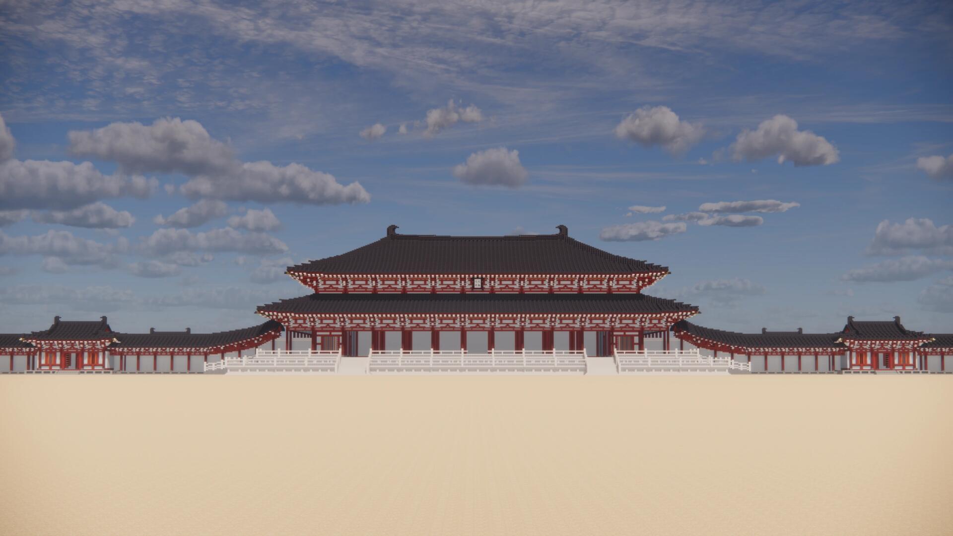 隋唐长安太极殿想象