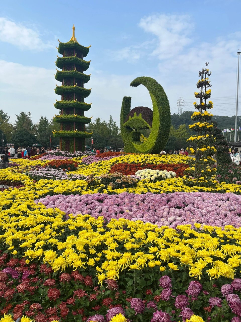 不过整个菊花展就是主入口那点点,顺便可以逛逛园博园,我也是很多年