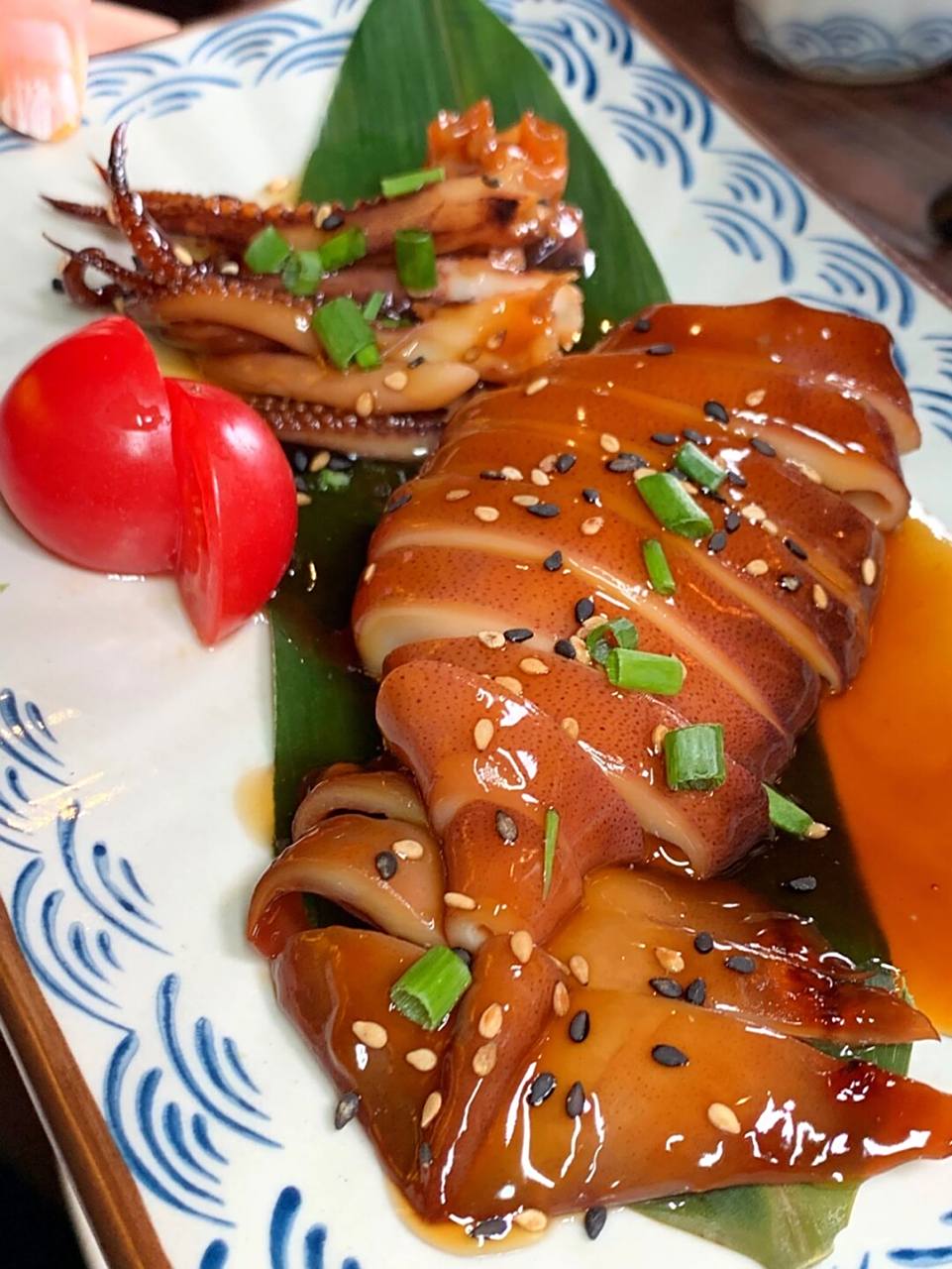 09照烧鱿鱼 9032 上面淋一层照烧酱汁,拍了照片都不需要p,吃了一