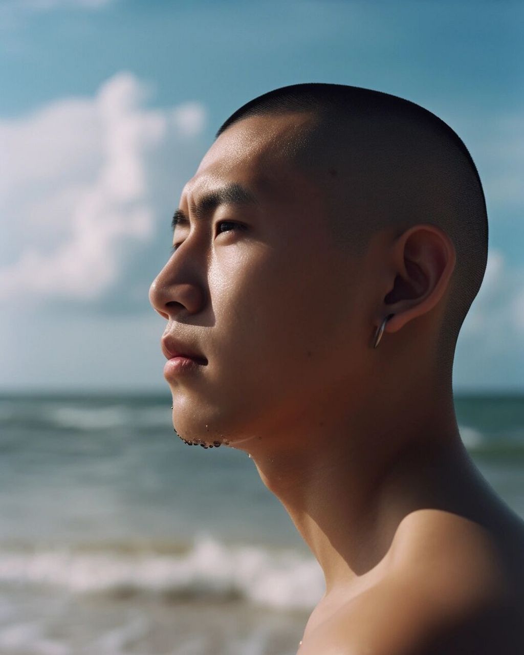 96个寸头小哥哥 侧颜如何?