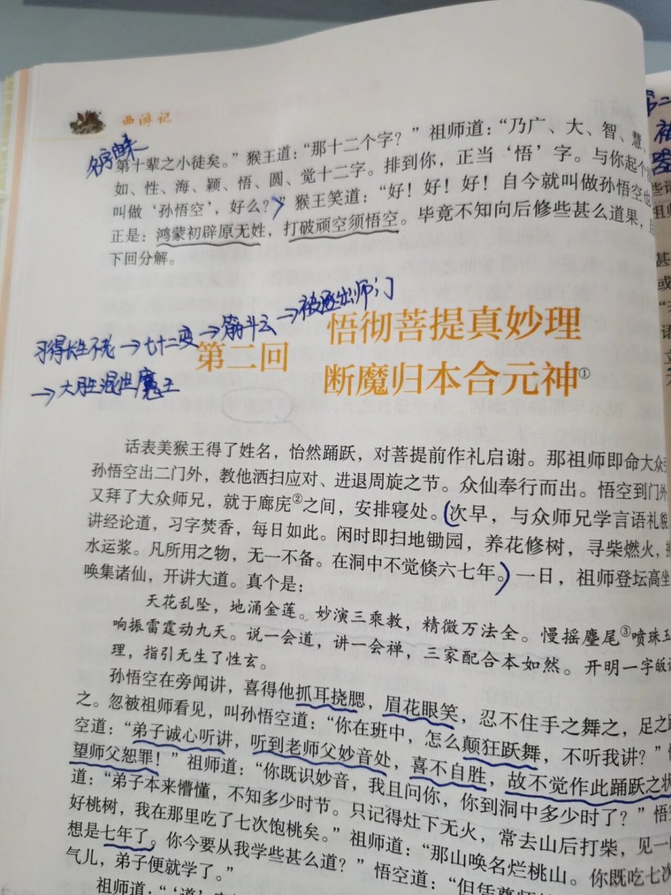 西游记第一回批注图片图片